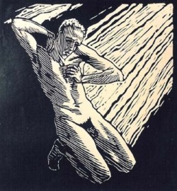 artqueer:  Erwin Lang (1886-1962), Männlicher Akt, kniend (Male nude, kneeling) 