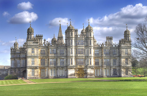 Burghley House, Cambridgeshire, UK. Commissioned in the late 16th century by William Cecil (Lord Bur