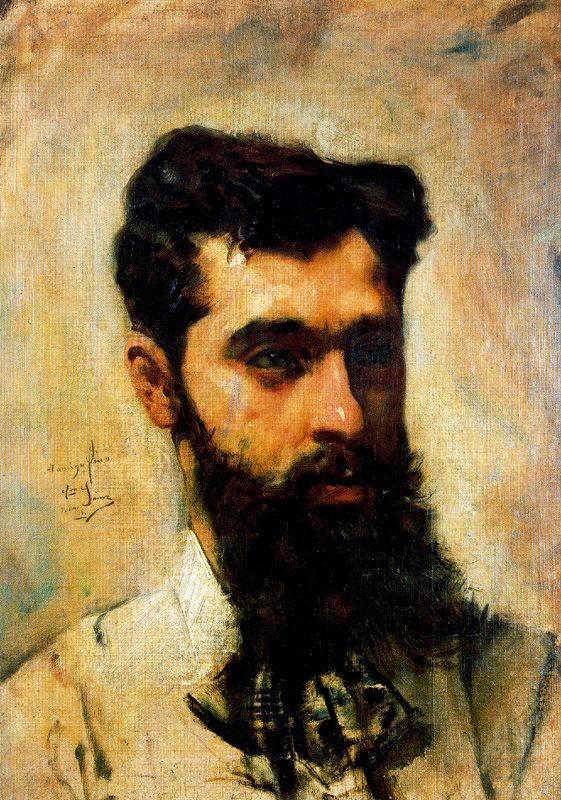 blastedheath:  Casimiro Sainz Saiz (Spanish, 1853-1898), Self-portrait, 1878. Oil