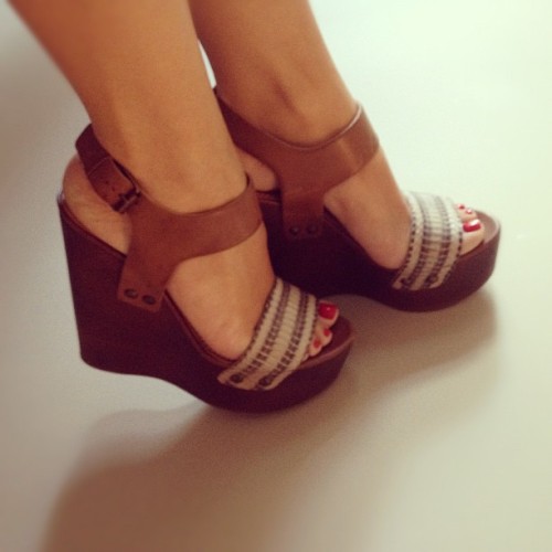 mylifeinheels: L-O-V-E these perfect wedges by Lanvin (Taken with Instagram)