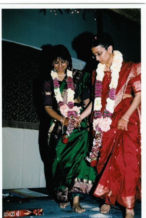 flawlessescape:Jab We Met: A Hindu-Lesbian Wedding (Part 1) Mala Nagarajan and Vega Subramaniam ar