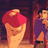 quirkilicious:  lepetitdragon:  One of my favorite pairs of animated dudes ever  These bros make me a lil’ gay. 