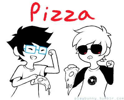 playbunny:  cause who doesn’t do a pizza dance when they get pizza 