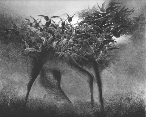 devidsketchbook:  THE BEAUTIFUL NIGHTMARES OF ZDZISLAW BEKSINSKI Artist Zdzislaw Beksinski (24 February 1929 – 21 February 2005) was a renowned Polish painter, photographer, and sculptor. Beksiński executed his paintings and drawings either in what