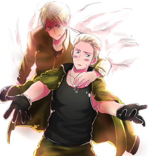 ringir: sexygermanschnitzel: lol creepy Prussia 【腐向け】あー…来るなら…こい…【東西】 Pixiv ID:&