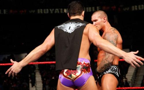 Cody Rhodes’s fuckable behind and Randy Orton’s studly profile.