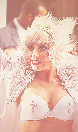 movingcolors:   Lady Gaga + Colors: White 