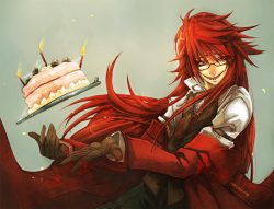 fu11metal:  Grell’s Home Made Cake by *wickedAlucard