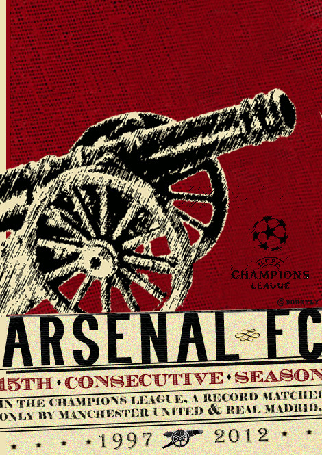 whimisically-afc: Arsenal’s 15th Consecutive Year in the Champions LeagueThank you Arsene.