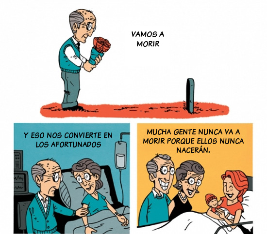 elguindilla:  Somos afortunados, vamos a morir.  Richard Dawkins escribió estas