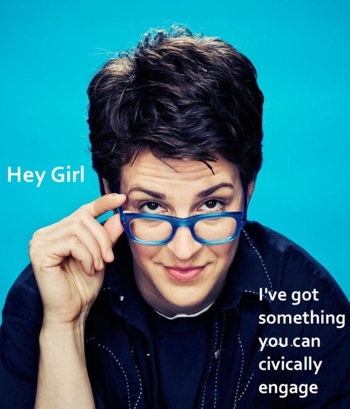 A Hey Girl, It&rsquo;s Rachel #Maddow Throwback Thursday post from January 25th. Enjoy!