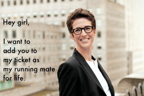 A Hey Girl, It’s Rachel #Maddow Throwback Thursday post from March 13th. Enjoy! (And don&rsquo