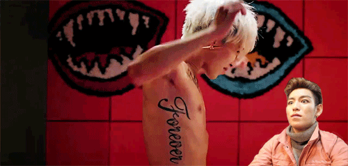 choi-shell-hyun:  T.O.P’s reaction to other members’ abs and also his…own..abs… 