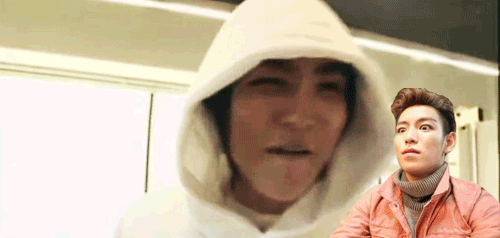 choi-shell-hyun:  T.O.P’s reaction to other members’ abs and also his…own..abs… 