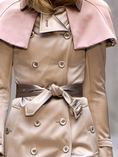 satin cape and trench detail Burberry Prorsum, Spring/Summer 2013