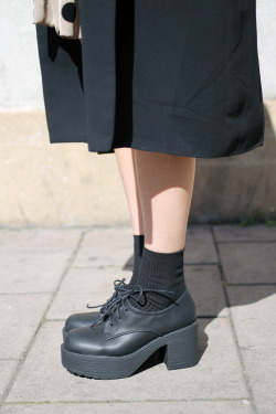 thewhitepepper:  Chunky Heel Brogues <3