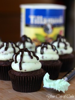 gastrogirl:  mint chip cupcakes. 