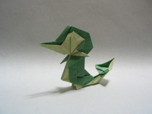 saveroomminibar:  “Pokegami” by Calico’s Origami Aquarium.  sick