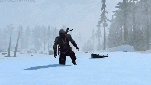 escriox:  Look upon the mighty assassin as he gracefully glides across the snow.