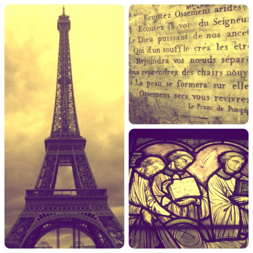 Eiffel Tower, Catacombs & Notre Dame.