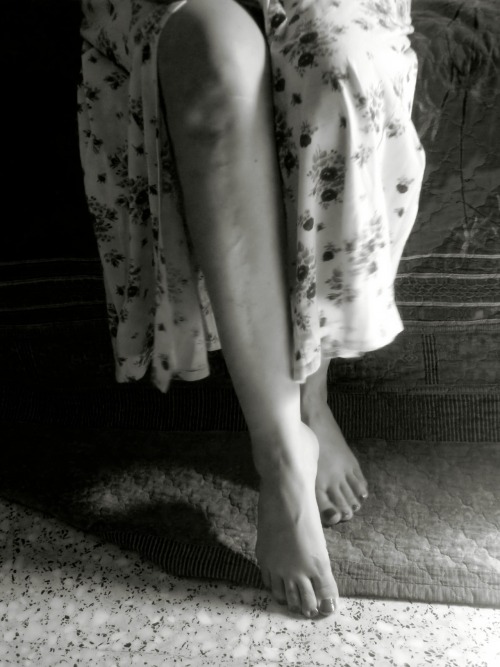 ecstasyinstants:   Self Portrait (From The Floral Skirt Series) © Kansas Sire