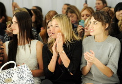 coachela:  mistize:  earlysunsetsovermonroeville:  Lana Del Rey, Kate Moss and Alexa Chung sit in the front row during the Mulberry Spring/Summer 2013 Show during London Fashion Week at Claridge’s on September 18, 2012 in London, England.   godly photo