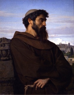 Blastedheath:   Alexandre Cabanel (French, 1823-1889), A Thinker, Young Roman Monk,