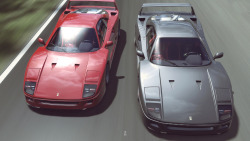 automotivated:  crash—test:  Ferrari F40s @ Monza (by Jaden L.)