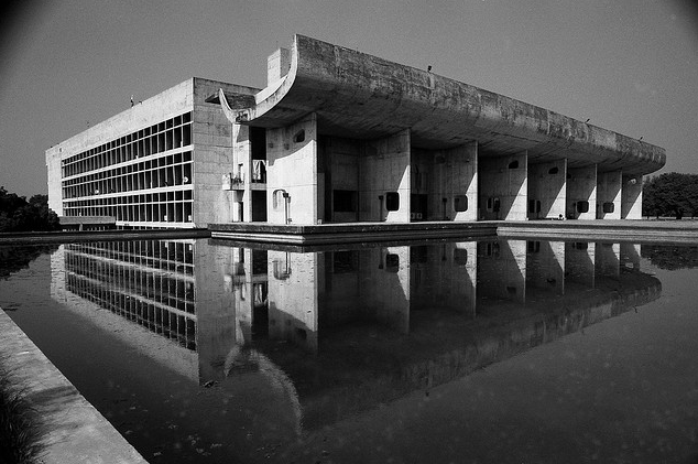 fiore-rosso:  The Assembly Hall Le Corbusier 1956 Chandigarh, India. 
