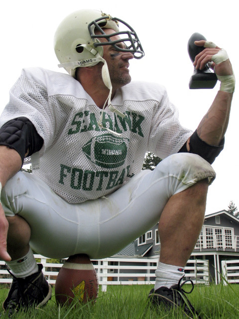 jockbrad:  Swimmers, wrestlers, football players / singlets, jockstraps, speedos and spandex!http://jockbrad.tumblr.com/