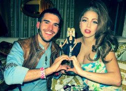 ladyxgaga:  Gaga with Gaga doll maker, Alfonso