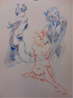 Gesture poses from this morning. 5 minute