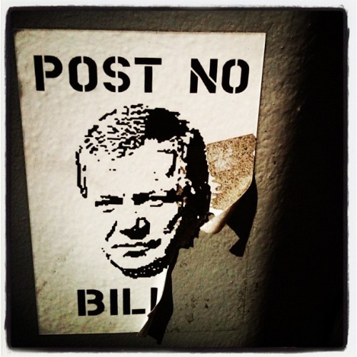 &ldquo;Post no Bill&rdquo; #billshatner #theSHAT #urban #urbanart #hipstamatic #hipster startrektng 