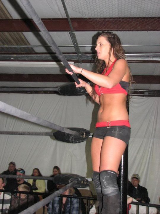 Female wrestler Santana Garrett