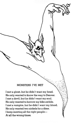  Monsters I’ve Met- Shel Silverstein 