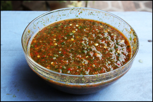 ECUADORIAN HOT SAUCE OR AJI CRIOLLO Despite what one would think, spicy food does not seem to be ver