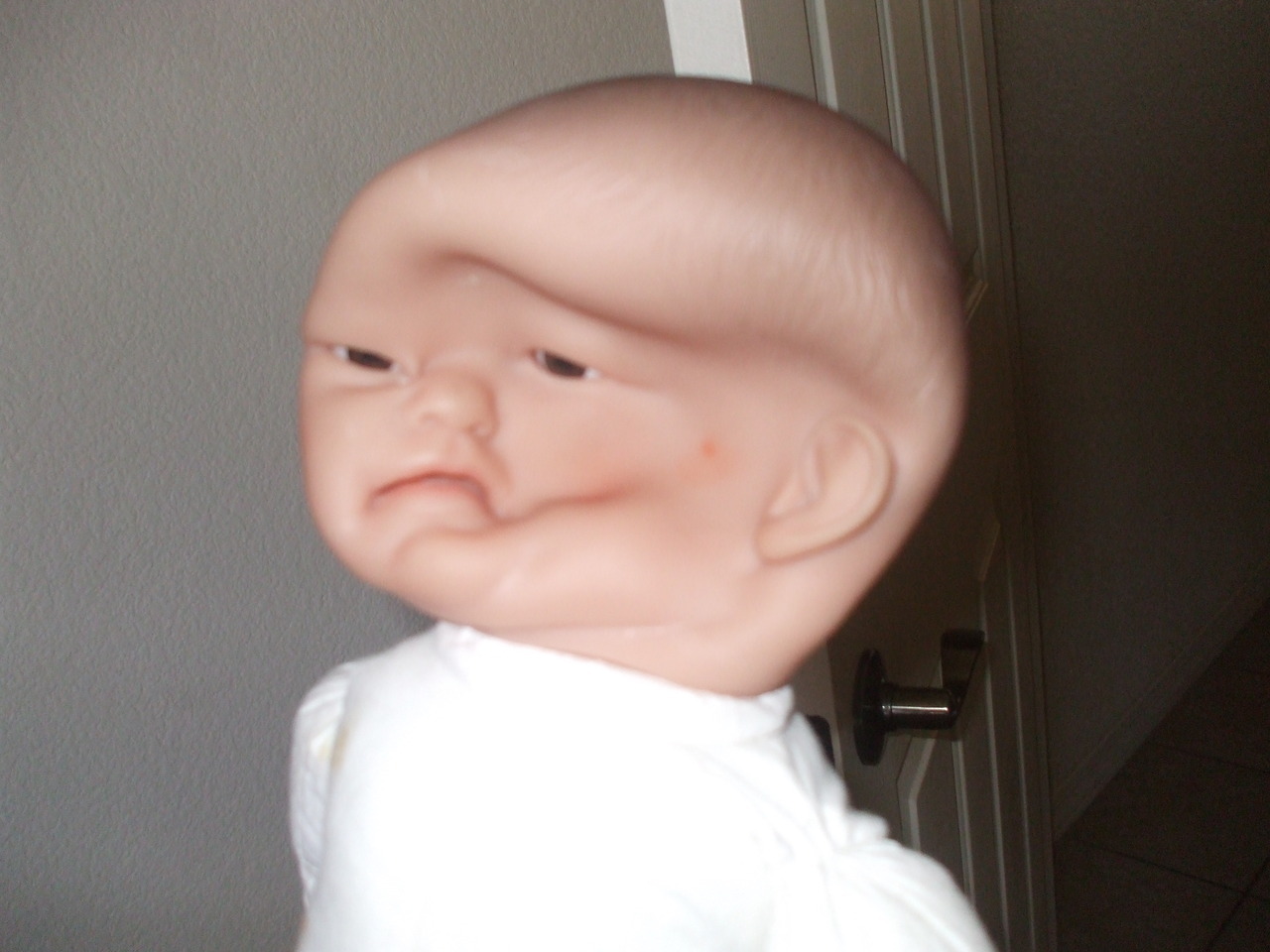  I stepped on my sister’s doll one time and my brother and I laughed at it for