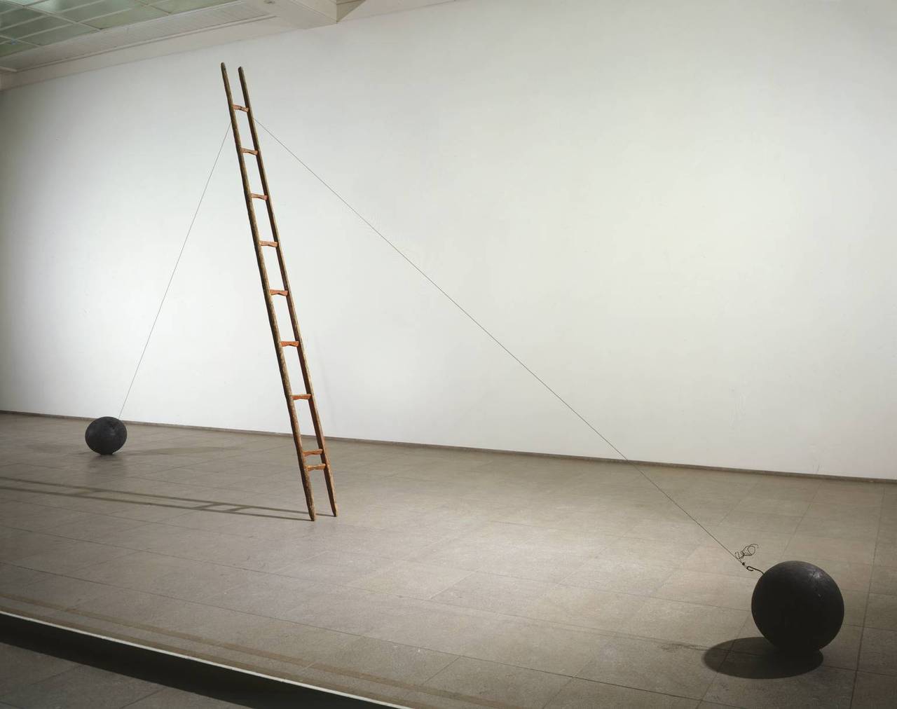 museumuesum:  Joseph Beuys Scala Napoletana, 1985 Wood, steel wire and lead, installation