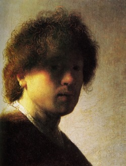slowartday:  Rembrandt’s self portraits.