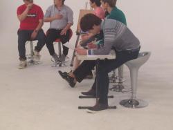 boks:  Kyuhyun answering math questions at Weekly Idol 