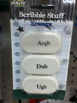 welcumtobonercity:  My entire artistic experience summed up in one pack of erasers 