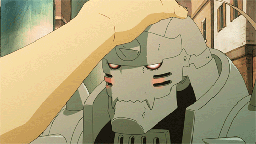  This is the first time I've had my head patted since I became armour.           