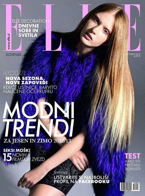 Nina Vodopivec Covers Elle Slovenia October 2012