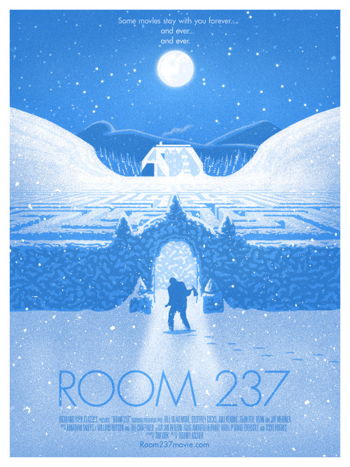 Room 237
I’m pretty pumped to announce the release of my first (hopefully of more!) Mondo prints this weekend. It’s for Room 237 - a documentary film that explores themes and hidden meanings in Stanley Kubrick’s The Shining. It’s already been causing...