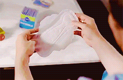 lokiyoufuck:  the best tampon/pad advertisement in the world. 