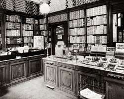 A nice view of the interior of a cigar shop