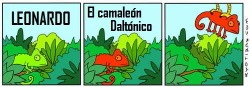 another&mdash;planet:  finofilipino:  Ser daltónico, el cáncer de los camaleones. Original en portugués aquí.  ojOJojajoajoJOAJAJOOAJajoaojaojajoaoja csm!!! xD!!!!!! fdkhnaoifhndsg memeo xD   me fui a la mierda XDDDDDDDDDDDDD es como en kinder! Pintaba