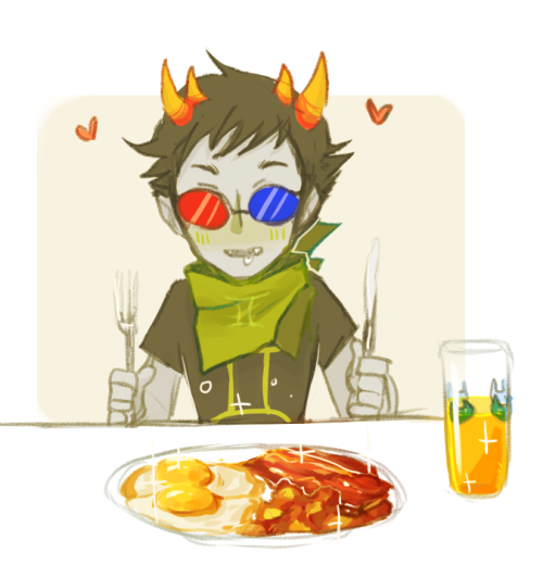 yummytomatoes:  sloppy food doodle with an additional sollux. I’lltrydoingsomethingbetterlater,for now, doodle. 