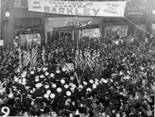 President Harry S. Truman in Kentucky on the campaign trail in 1948.