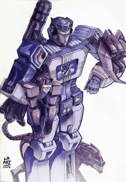 larrydraws: Soundwave and his symbiots..